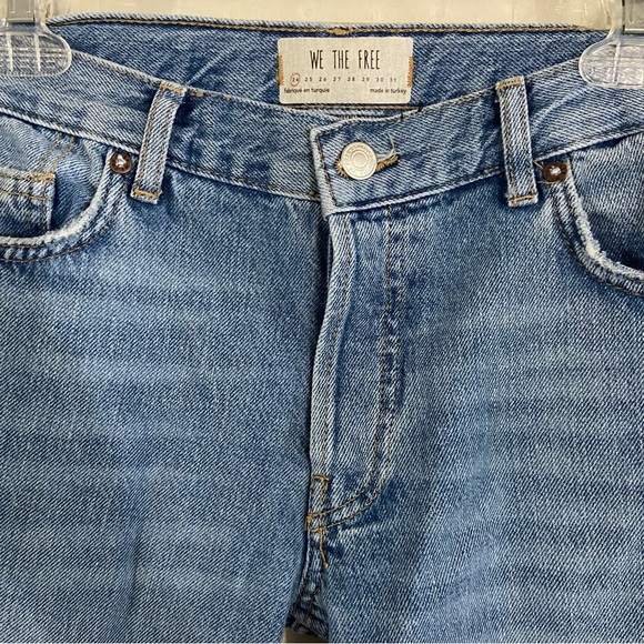 NWT Free People Maggie Mid Rise Straight Jeans - Picture 7 of 12